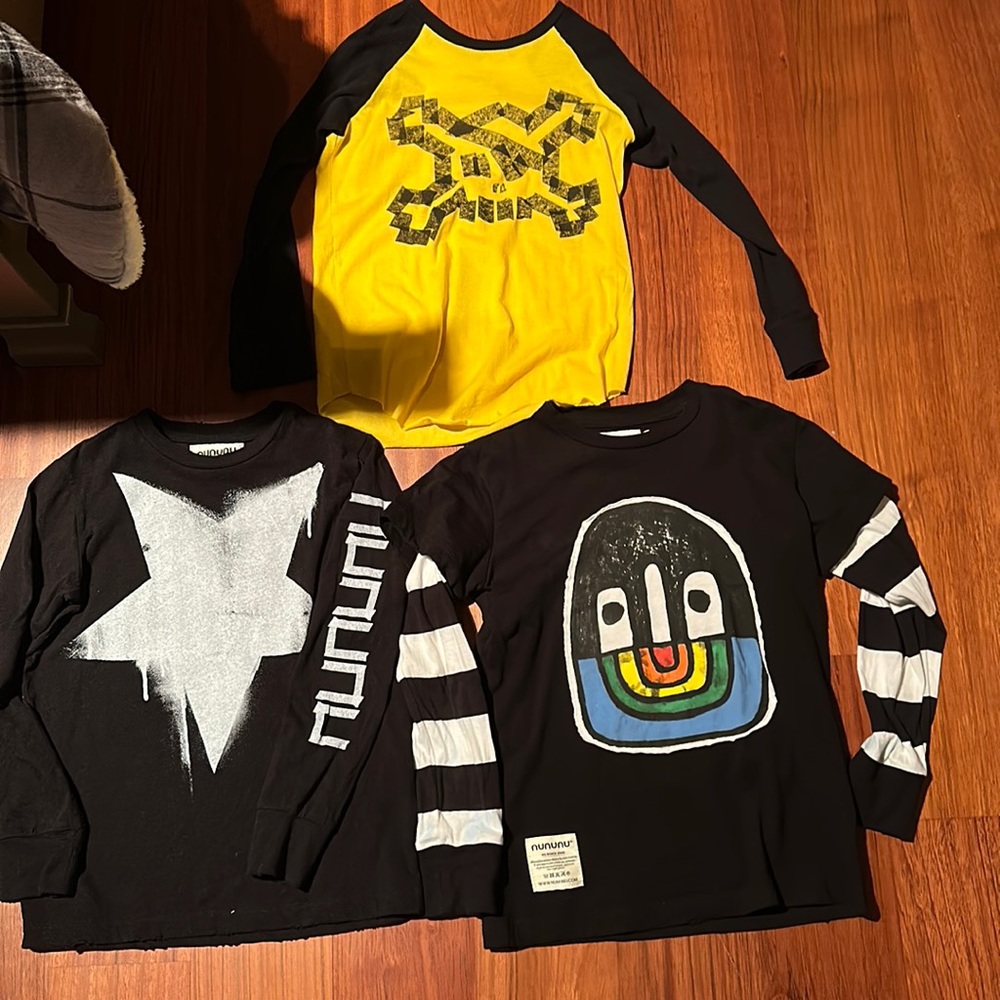 Nununu boys long sleeve t shirts